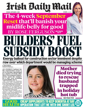 Cover of Irish Daily Mail