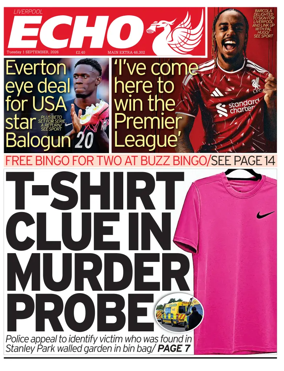 Cover of Liverpool Echo