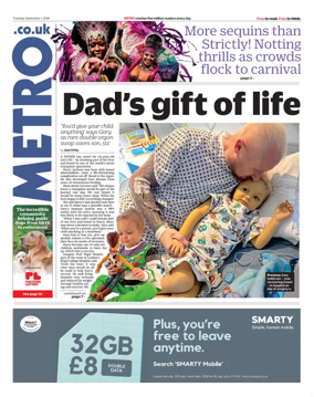 Cover of Metro (UK)