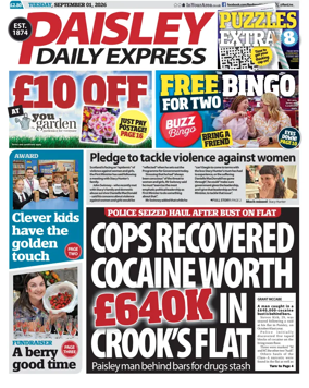 Cover of Paisley Daily Express