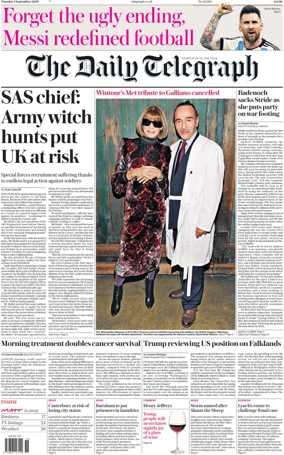 Cover of The Daily Telegraph