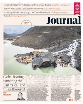 Cover of The Guardian e-paper Journal