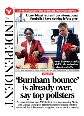 Cover of The Independent