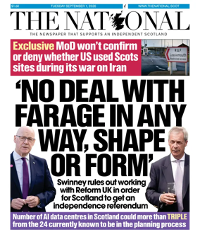 Cover of The National (Scotland)