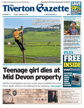 Cover of The Tiverton Gazette