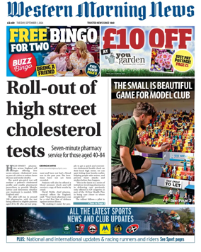 Cover of Western Morning News
