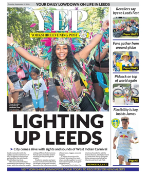 Cover of Yorkshire Evening Post