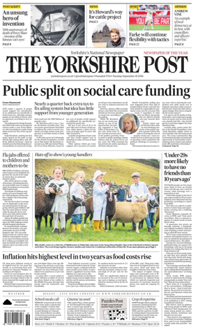 Cover of Yorkshire Post
