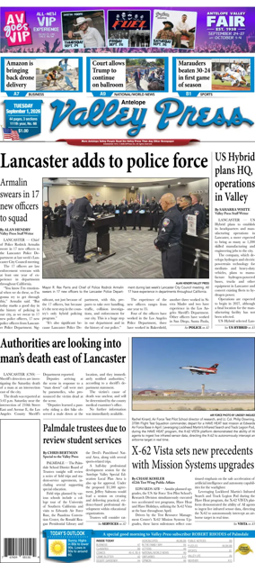 Cover of Antelope Valley Press