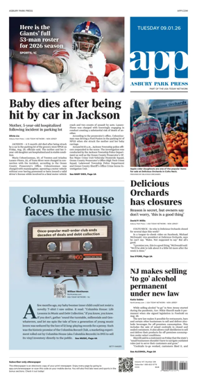Cover of Asbury Park Press
