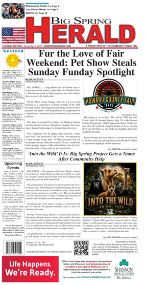 Cover of Big Spring Herald