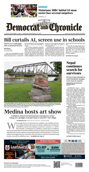 Cover of Democrat and Chronicle