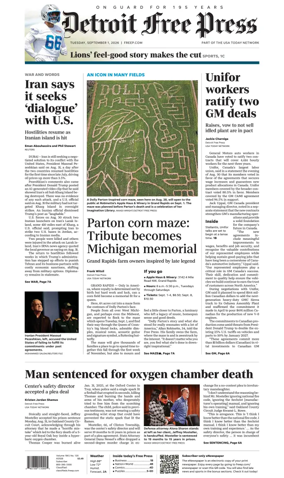 Cover of Detroit Free Press