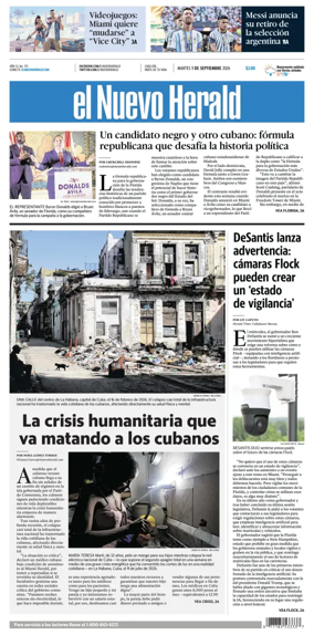 Cover of El Nuevo Herald