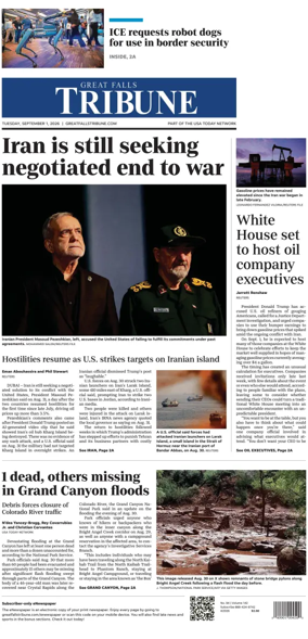 Cover of Great Falls Tribune