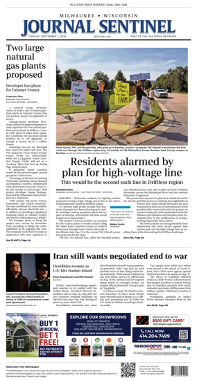 Cover of Milwaukee Journal Sentinel