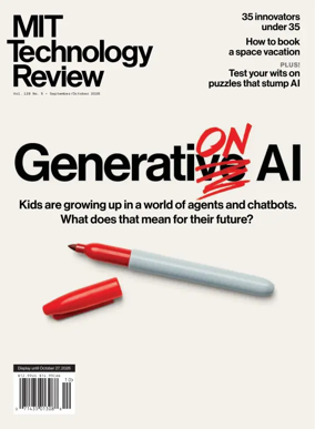 Cover of MIT Technology Review