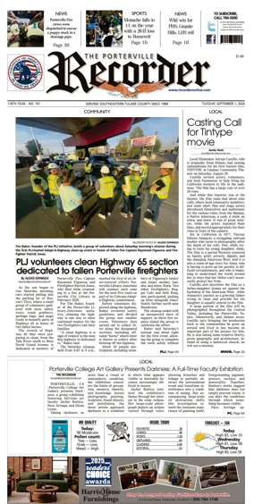 Cover of Porterville Recorder