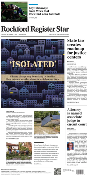 Cover of Rockford Register Star