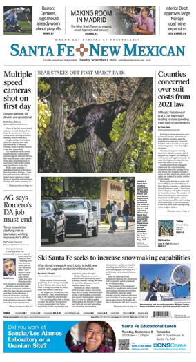 Cover of Santa Fe New Mexican