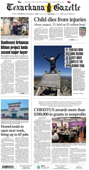 Cover of Texarkana Gazette