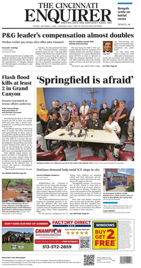 Cover of The Cincinnati Enquirer