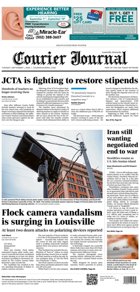Cover of The Courier-Journal (Louisville)