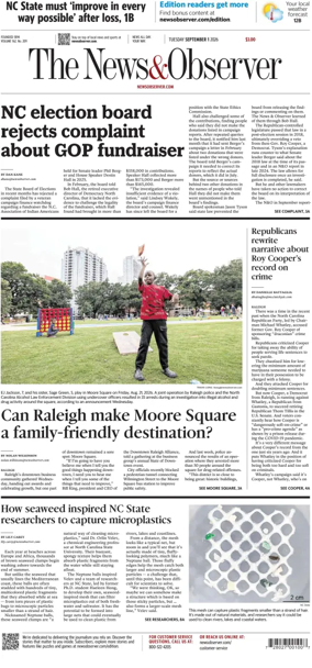 Cover of The News & Observer