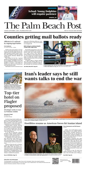 Cover of The Palm Beach Post