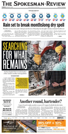 Cover of The Spokesman-Review (Spokane)
