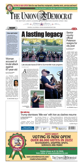 Cover of The Union Democrat