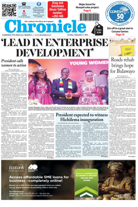 Cover of Chronicle (Zimbabwe)