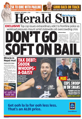 Cover of Herald Sun