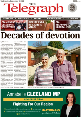 Cover of Seymour Telegraph