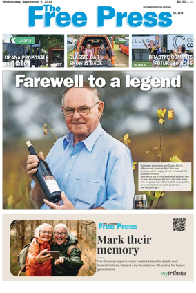 Cover of The Free Press (Corowa)
