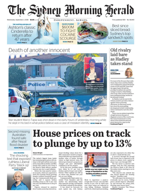 Cover of The Sydney Morning Herald