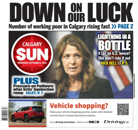 Cover of Calgary Sun