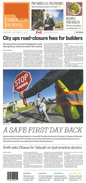 Cover of Edmonton Journal