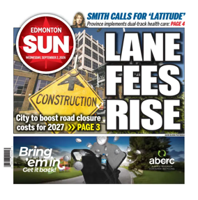 Cover of Edmonton Sun