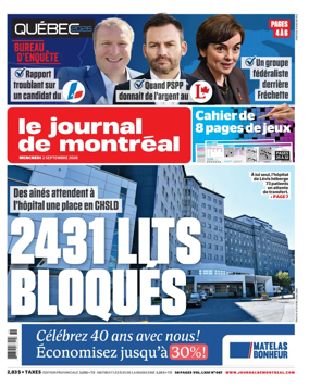 Cover of Le Journal de Montreal
