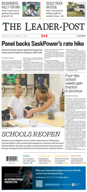 Cover of Regina Leader-Post