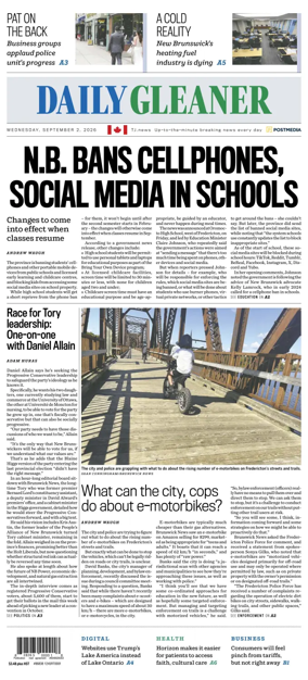 Cover of The Daily Gleaner