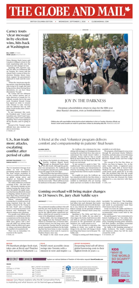 Cover of The Globe and Mail (BC Edition)