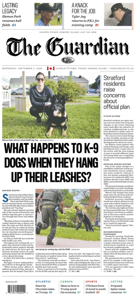 Cover of The Guardian (Charlottetown)