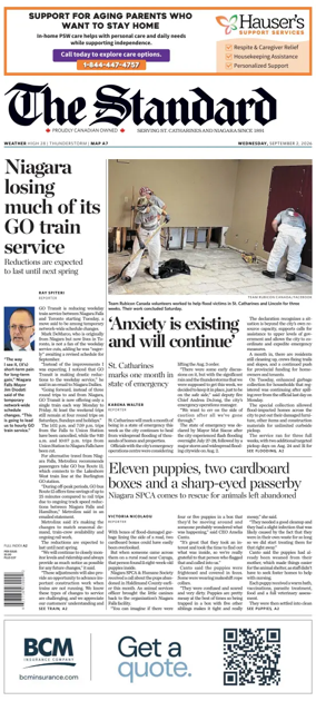 Cover of The Standard (St. Catharines)
