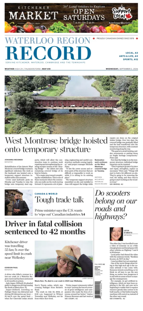Cover of Waterloo Region Record