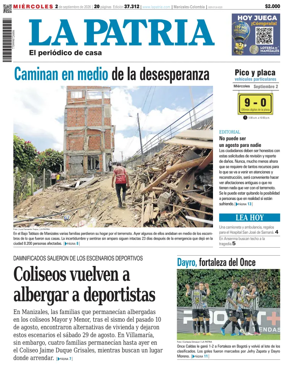 Cover of La Patria (Colombia)
