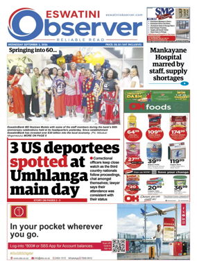Cover of Eswatini Observer
