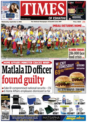 Cover of Times of Eswatini