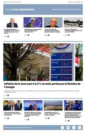 Cover of Euronews Business (French)
